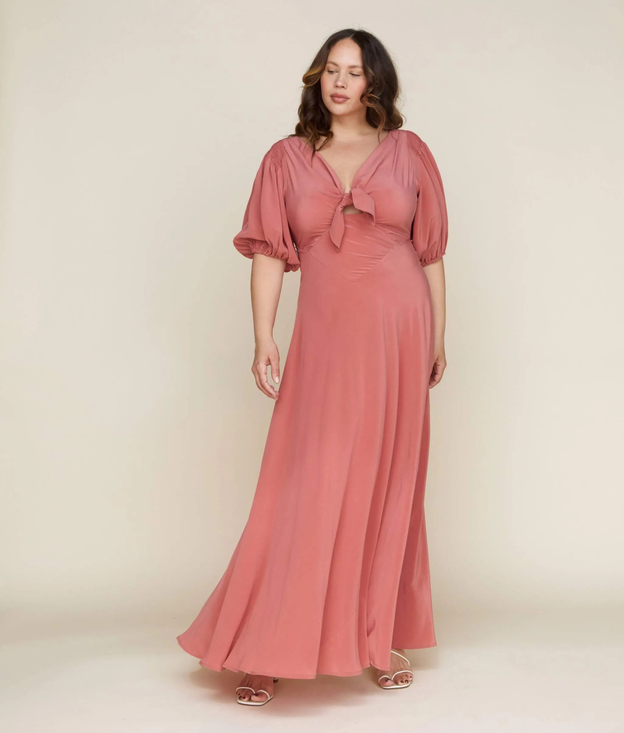 The Honey Dress | Dusty Rose Silk