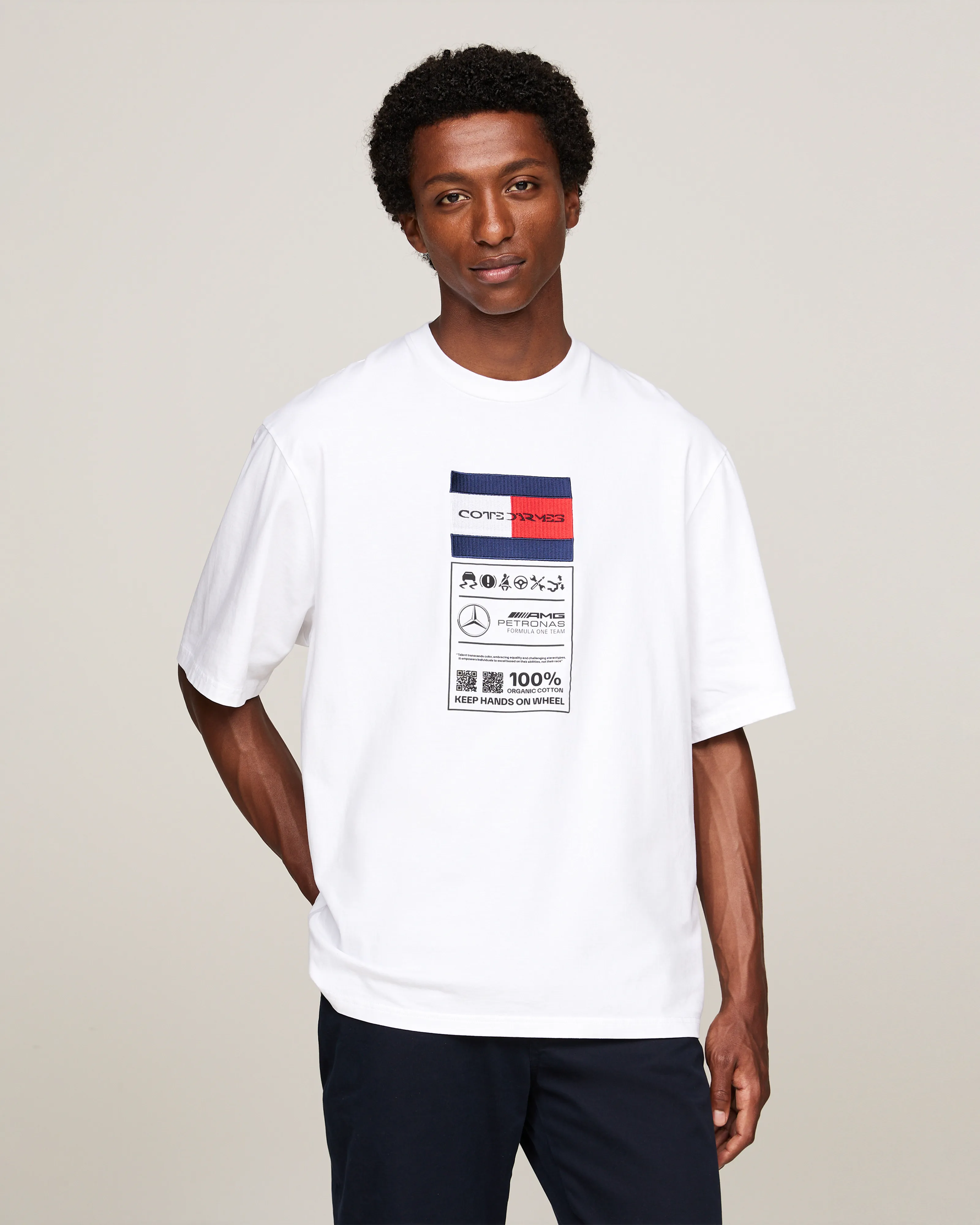 Tommy x Mercedes-AMG F1 x Clarence Ruth Label White Graphic Tee