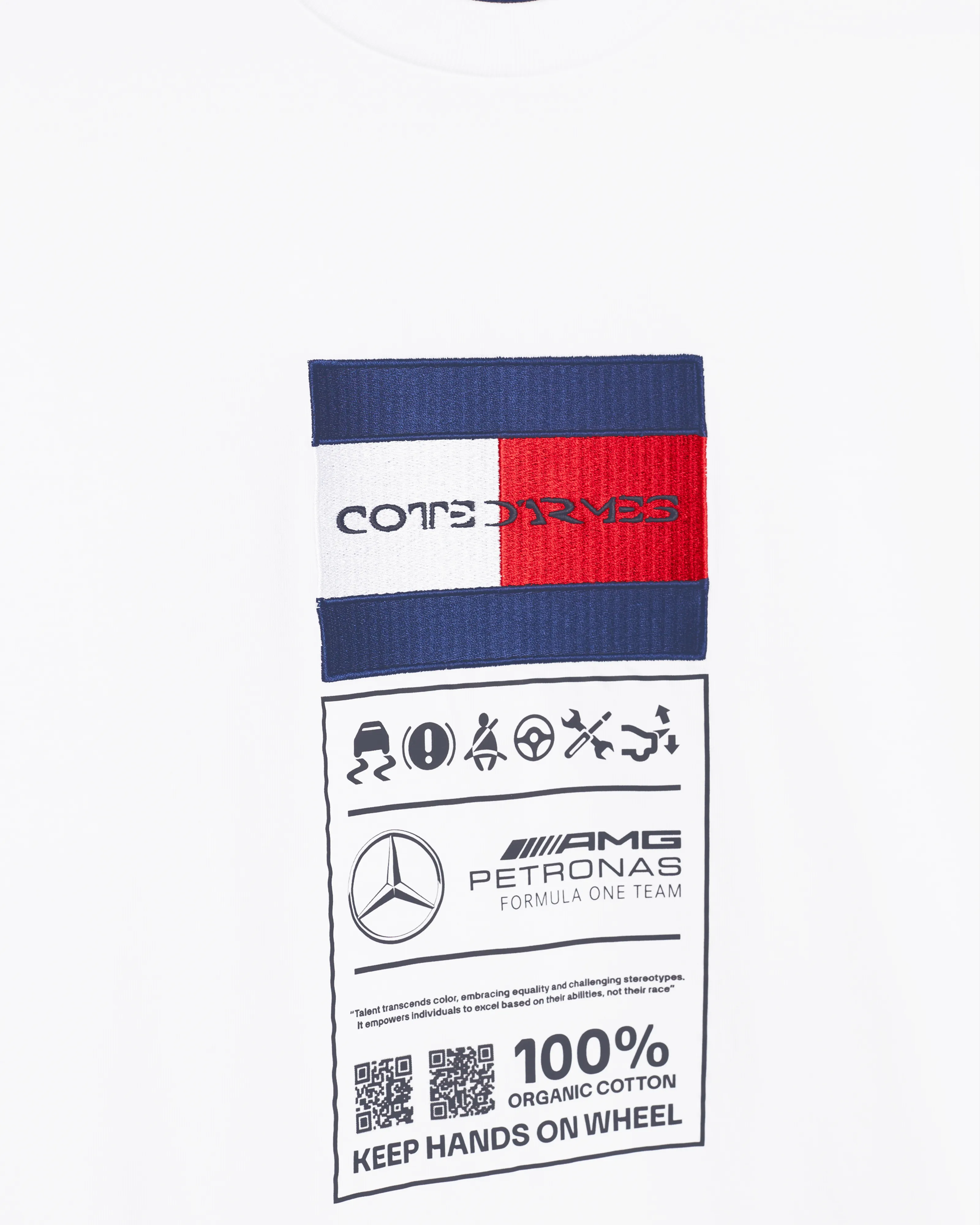 Tommy x Mercedes-AMG F1 x Clarence Ruth Label White Graphic Tee