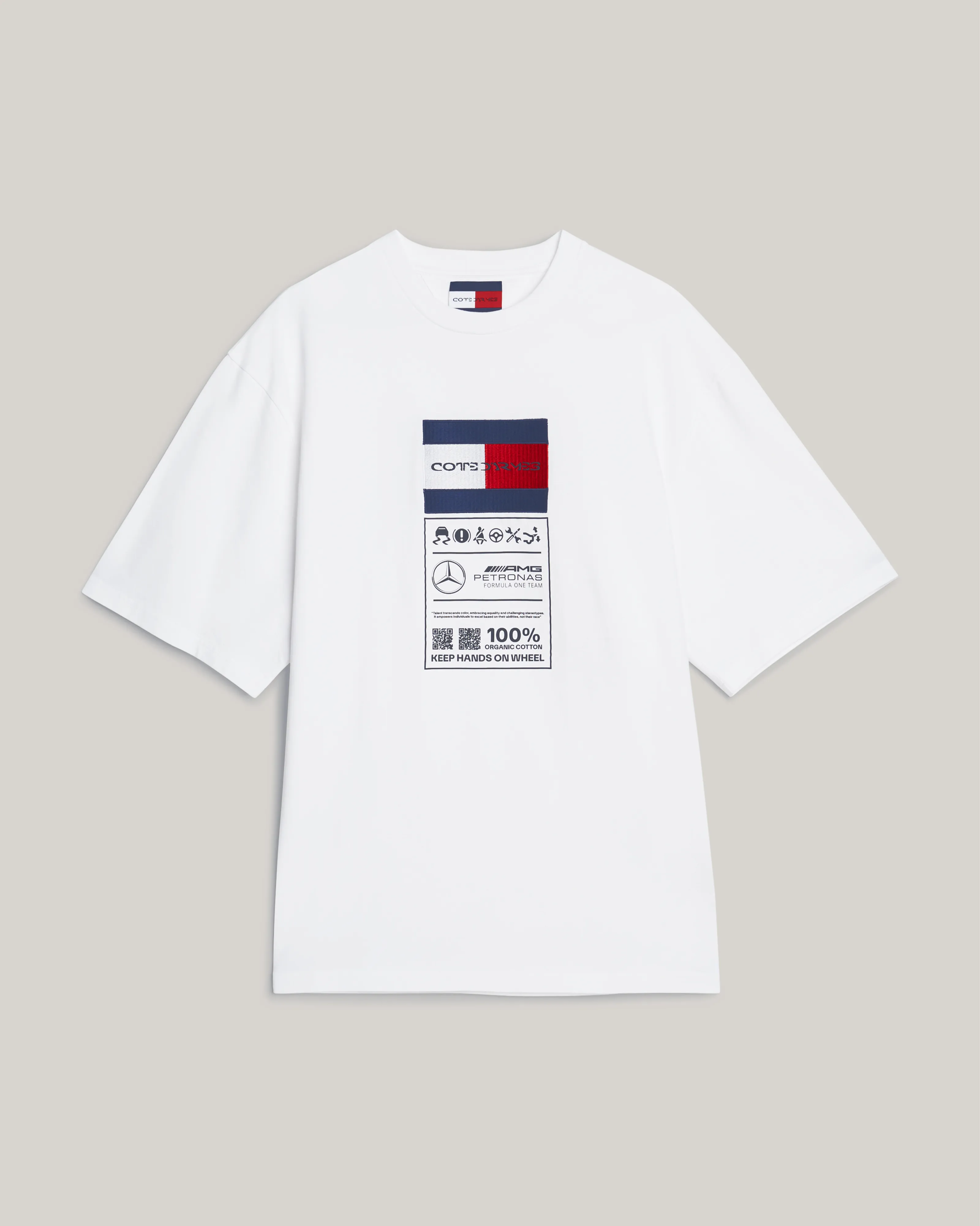 Tommy x Mercedes-AMG F1 x Clarence Ruth Label White Graphic Tee